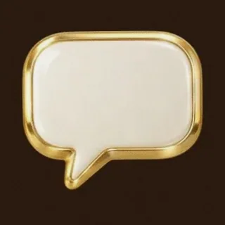 Gold speech bubble — SuperSpin