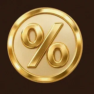 Gold percent coin — SuperSpin