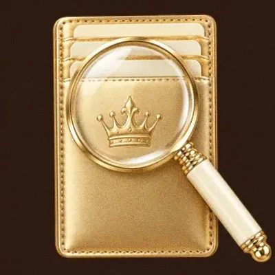 Wallet and magnifier — SuperSpin