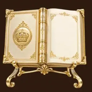 Ornate open book — SuperSpin