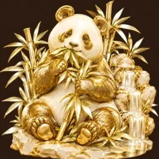 Panda eating bamboo — SuperSpin