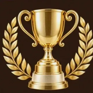 Gold trophy cup — SuperSpin