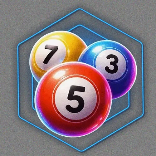 Numbered bingo balls