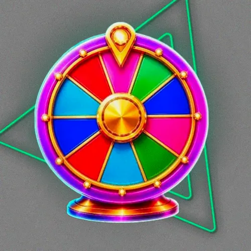 Colourful prize wheel